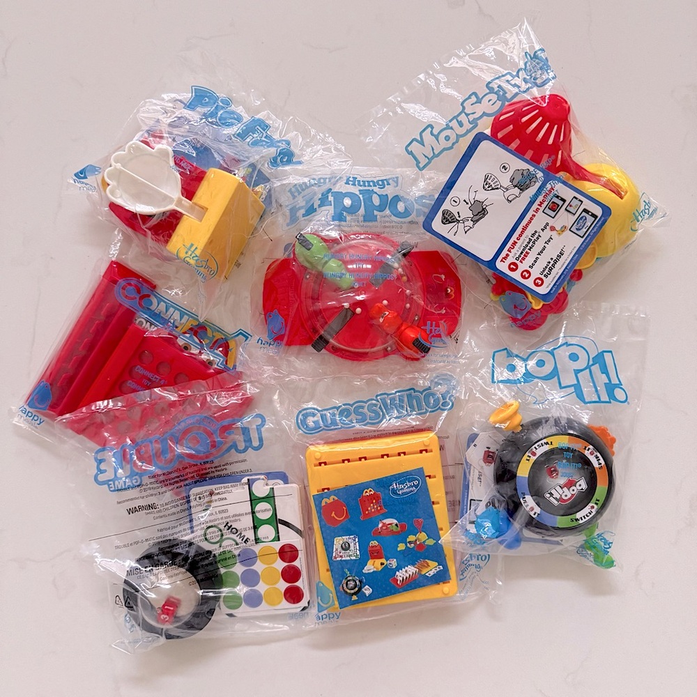 McDonald's Hasbro Gaming Happy Meal Toys (Complete Set)
